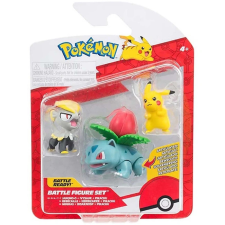Jazwares Pokémon 3 db-os figura csomag -  Pikachu, Jangmo-o, Ivysaur, PKW3893 játékfigura
