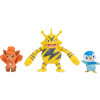 Jazwares Pokémon 3 db-os figura csomag, Piplup, Vulpix, Electabuzz (PKW2680)