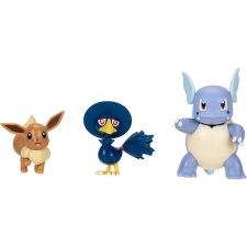Jazwares Pokémon figurky - Eevee, Murkrow, Wartortle játékfigura