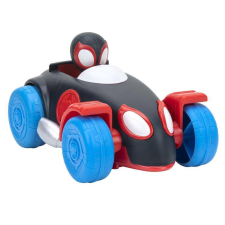 Jazwares Spidey Pókember hátrahúzhatós autó 16 cm - Miles Morales autópálya és játékautó