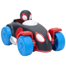 Jazwares Spidey Pókember hátrahúzhatós autó Miles Morales, 16 cm (SNF0017) játékfigura