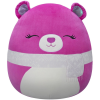 Jazwares Squishmallows 13 cm - Crisanta a lila medve csukott szemekkel és sállal, SQCR06726