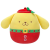 Jazwares Squishmallows 20 cm - (Ünnepek) Pompompurin piros ruhában zöld övvel, SQSN00522