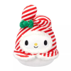 Jazwares Squishmallows: Hello Kitty - My Melody piros és fehér csíkos szalagokkal - 20 cm