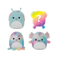 Jazwares Squishville mini plüssök, 4 db Tie-Dye Squad, 1 meglepi plüss (SQM0328) plüssfigura