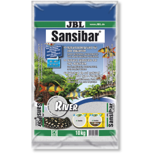 JBL Sansibar RIVER | Könnyű, finom hordozó fekete kövekkel édes- és sósvízi akváriumokhoz és terráriumokhoz - 10 Kg halfelszerelések