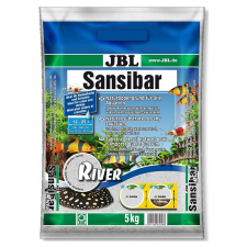 JBL Sansibar River | Könnyű, finom hordozó fekete kövekkel édes- és sósvízi akváriumokhoz és terráriumokhoz - 5 Kg halfelszerelések
