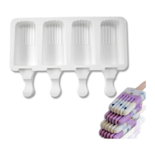  Jégkrém Készítő Szilikon Forma – Csíkos Minta, 4 Részes sütés és főzés