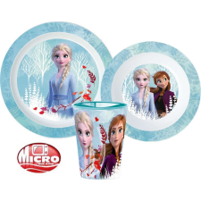 Jégvarázs Disney Jégvarázs II micro étkészlet szett pohárral kék babaétkészlet