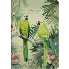  Jegyzetfüzet, A4, vonalas, 80 lap, keményfedeles, SHKOLYARYK "Live with Passion" füzet