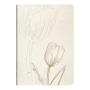  Jegyzetfüzet Clairefontaine Tulip paper, A/5, textil gerinc, 14,8x21cm, 32 lapos, pontozott