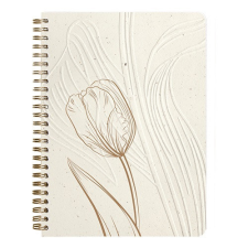  Jegyzetfüzet Clairefontaine Tulip paper, spirálos, A/5, 14,8x21cm, 74 lapos, pontozott füzet