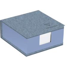 Jegyzettömb Clairefontaine Jeans & Cocoa 11x11x5 cm, 320 lapos kemény fedeles, Jeans jegyzettömb