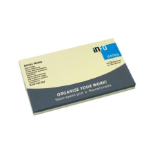  Jegyzettömb öntapadó, 75x125mm, 100lap, Info Notes, sárga post-it