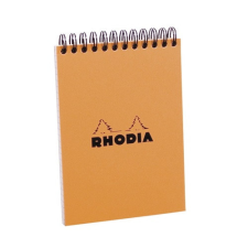 Jegyzettömb spirálos Clairefontaine Rhodia Orange A/4 80 lapos vonalas jegyzettömb