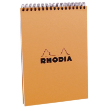  Jegyzettömb spirálos Clairefontaine Rhodia Orange A/5 80 lapos kockás jegyzettömb