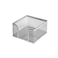  Jegyzettömb-tartó Forofis fémhálós 9,5x9,5 cm ezüst fémhálós tároló