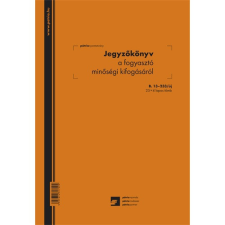 Jegyzőkönyv a fogyasztó minőségi kifogásáról 25x3 lapos tömb A/4 álló nyomtatvány