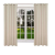 Jemidi átlátszatlan függöny karikákkal, 140 x 175 cm, krém, poliészter, 55282.16.01