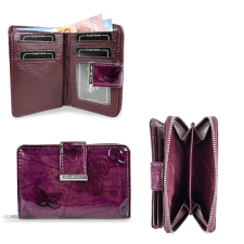  Jennifer Jones Női Bőr Pénztárca 5198-14 Lila -Pillangós pénztárca