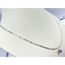  Jente lapos szemes nemesacél nyaklánc JESUS metszéssel nyaklánc