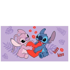 Jerry Fabrics Törölköző - Lilo és Stitch Kiss, 70×140 cm lakástextília