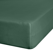  Jersey3 pamut gumis lepedő Sötétzöld 180x200 cm + 30 cm lakástextília