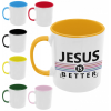  Jesus is better - Színes Bögre
