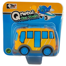  Jéték mini jármű 7x4 cm - busz autópálya és játékautó