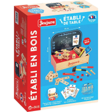 JEUJURA Fa asztal szerszámokkal 39 db barkácsolás