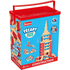 Jeujura técap építészeti fa építőkészlet 120 darabos barkácsolás, építés