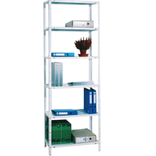 JEWE BASIC KÖNNYŰ FÉMPOLC 6-OS, 75X199X30CM, FEHÉR, 40KG/POLC bútor