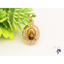  Jézus antiallergén medál cirkóna kövekkel-18K medál