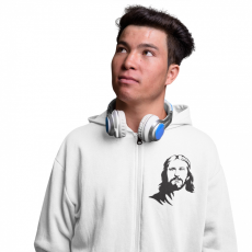  Jézus Profilkép - Zipzáros Pulóver