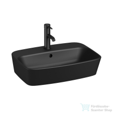 Jika Lyra Plus 55x40 cm-es pultra ültethető mosdó,matt fekete H8183827161041 szaniter