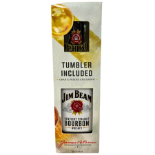 Jim Beam whiskey 0,7L 40% + 1 pohár DD whisky