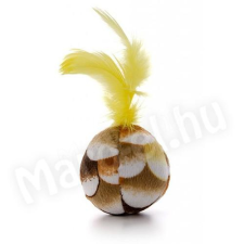  JK Játék cica labda tollal sárga 58785-3 játék macskáknak