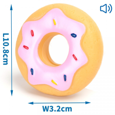 JK Nobleza csipogó fánk játék kutyáknak 10.8*3.2cm játék kutyáknak