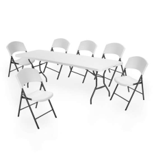 Jkh Lifetime szett (asztal + 6 szék) összecsukható 244 cm 3121588 kerti bútor