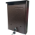 Jkh POSTALÁDA KÜLTÉRI 320X220X60MM "RIMINI" ÁLLÓ ZÁRAS BRONZ