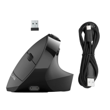 JLAB JBuds Ergonomic Wireless Bluetooth Vertical Mouse Black (IEUMJBERGORBLK82) egér