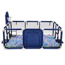 JM Baba Biztonsági Játszókerítés / Járóka Gyerekeknek Brutt 180X120 kék kreatív és készségfejlesztő