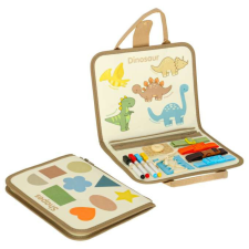 JM Montessori szenzoros manipulációs tábla bőrönd dinoszauruszok egyéb bébijáték