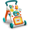 JM Multifunkciós járássegítő játék kivehető babazongorával, rajztáblával és játék telefonnal vidám színekben