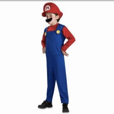 JM Super Mario Jelmez Farsangi Jelmez Gyerekeknek XL Mérető 130-140cm jelmez