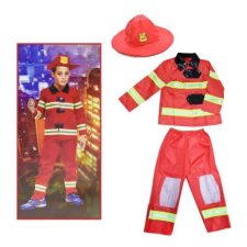 JM Tűzoltó Jelmez M 110-120cm jelmez