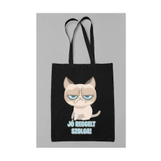  Jó reggelt szolga grumpy cat vászontáska egyedi mintával