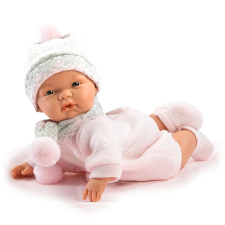 Joelle - Élethű baba hanggal és puha textil testtel - 38 cm élethű baba
