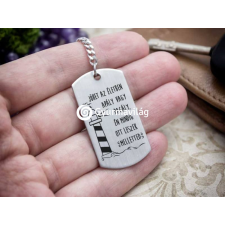  Jöhet apály vagy dagály acél medálos kulcstartó kulcstartó