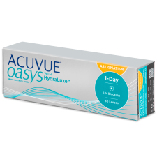 Johnson &amp; Johnson Acuvue Oasys 1-Day with HydraLuxe for Astigmatism (30 db lencse) olvasószemüveg